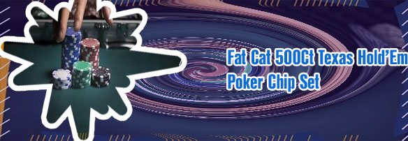 Fat cat texas holdem poker chip set