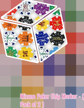 Golf marker poker chips