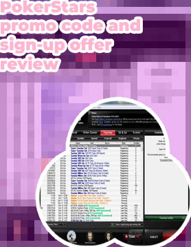Pokerstars sign up code